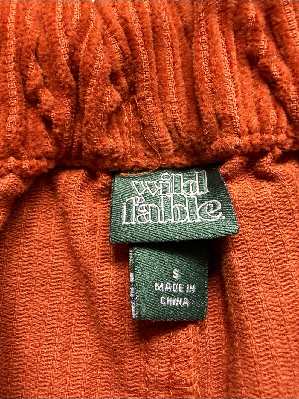 wild fable Rust Corduroy High-Waist Shorts Size Small - Picture 3 of 4